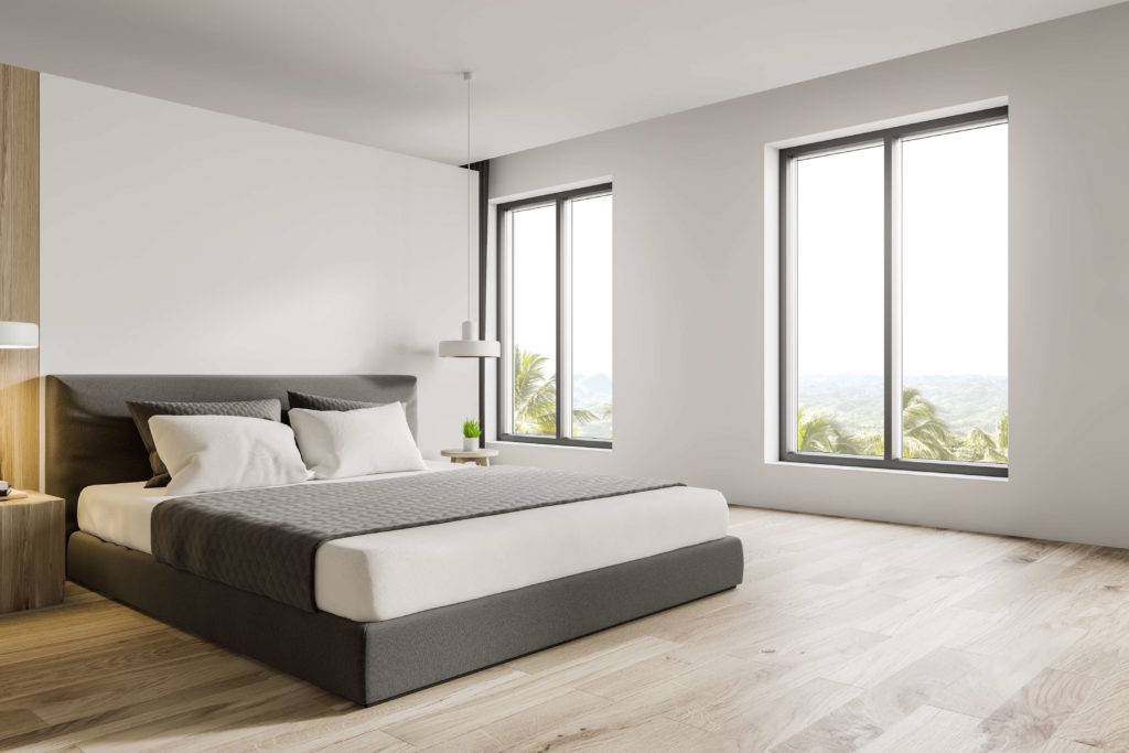 Bedroom slider windows