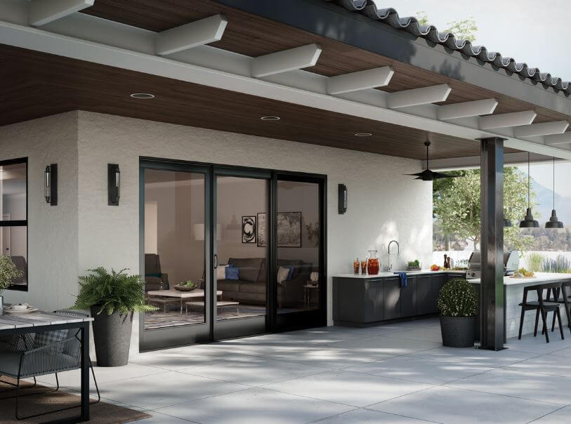 How do I find beautiful inexpensive patio doors, like this San Diego home, near me?